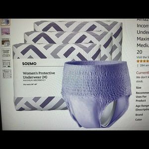 Postpartum underwear woman medium 60 count new